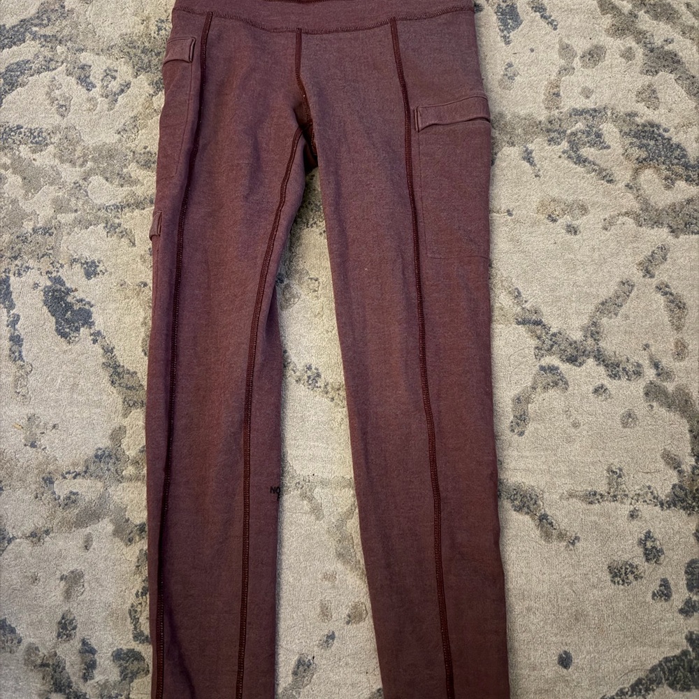 The North Face women’s Maroon Leggings- for winter.